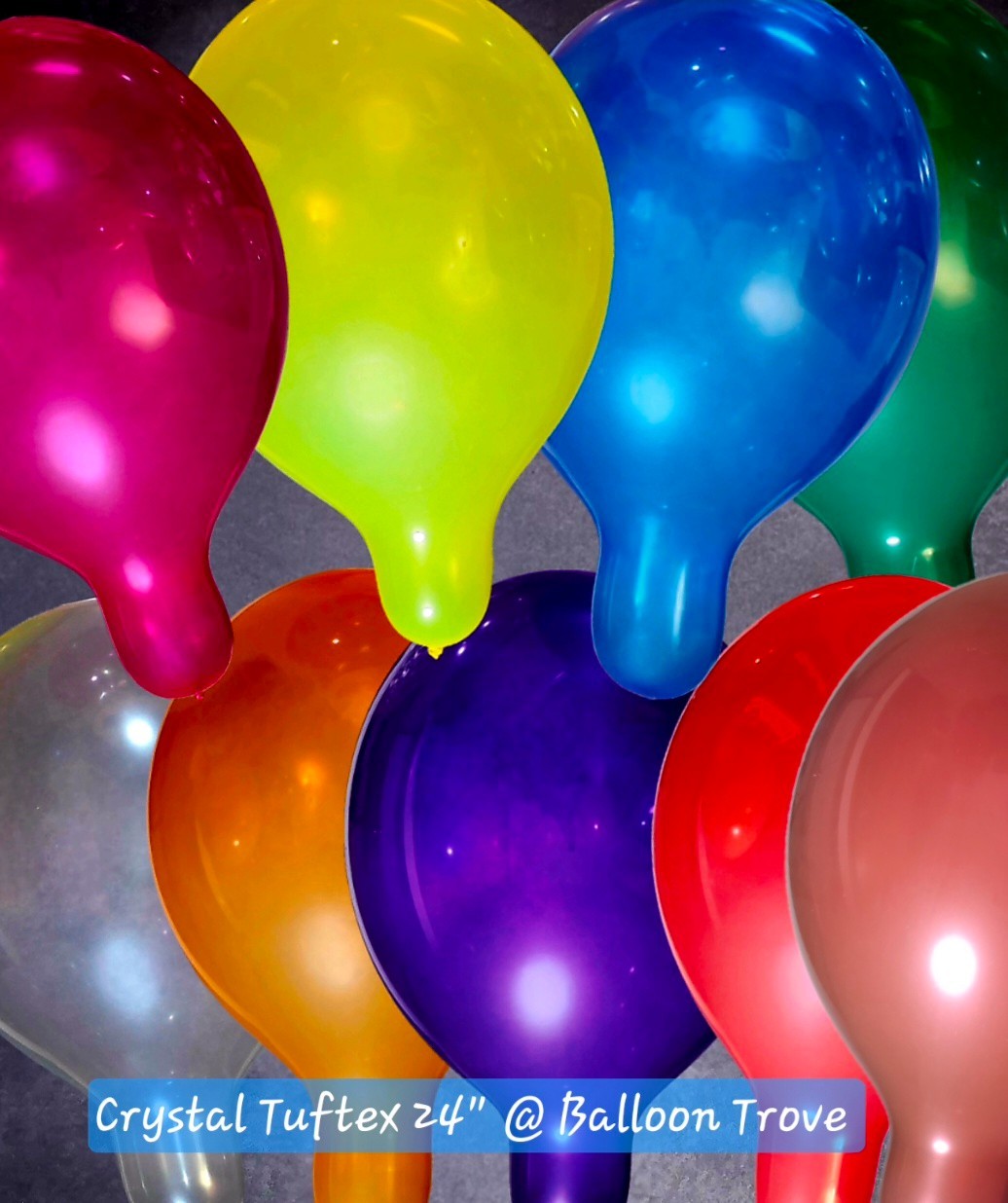 Tuftex 24" 25ct Assorted Crystal Balloons gallery