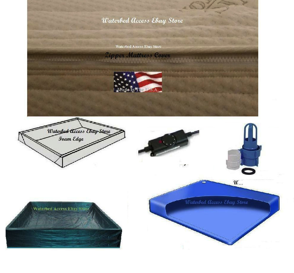Full Size SOFTSIDE WATERBED MATTRESS w/ Bamboo Cover, Free Flow and Heater gallery