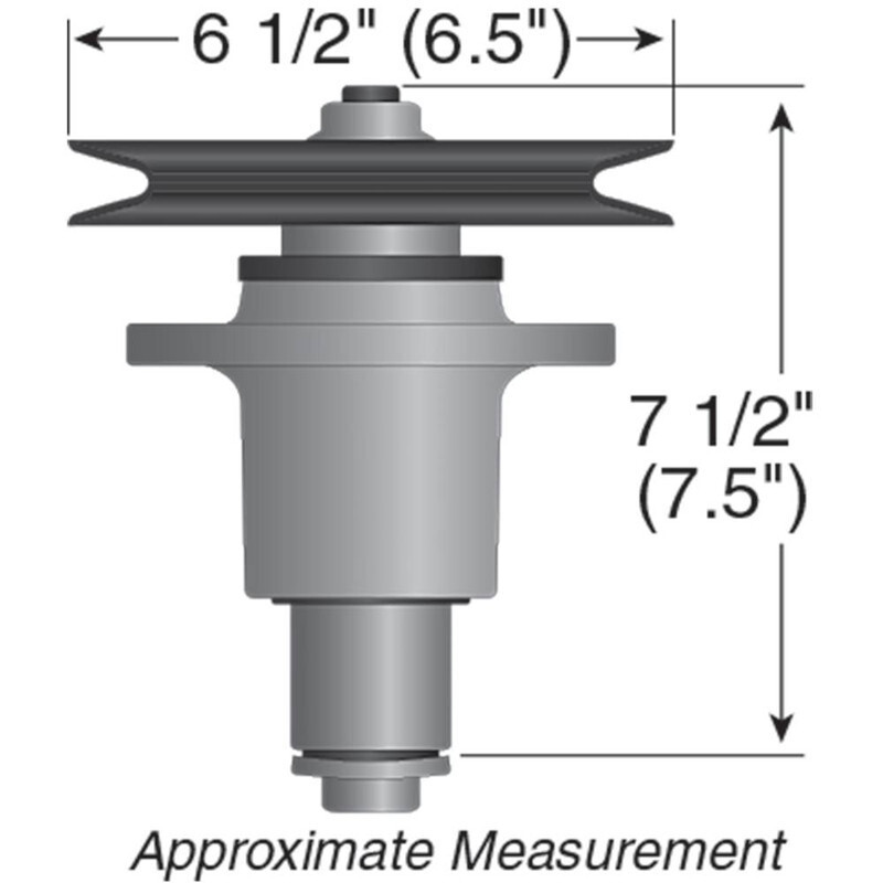 2 Spindle Assemblies W/ Pulleys (6-1/2" OD) for Exmark 103-3200 103-8075 gallery