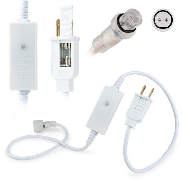 LED Rope Power Cord w/Attached Connection Cap Mode-Changing 8-Modes 1Meter 3.3ft gallery