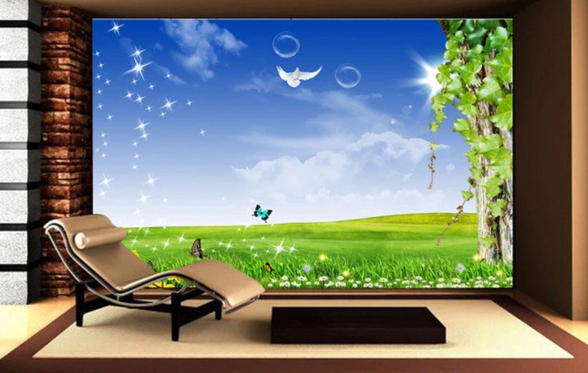 3D Lawn Butterfly K12822 Wallpaper Mural Self-adhesive Removable Sticker Kay gallery