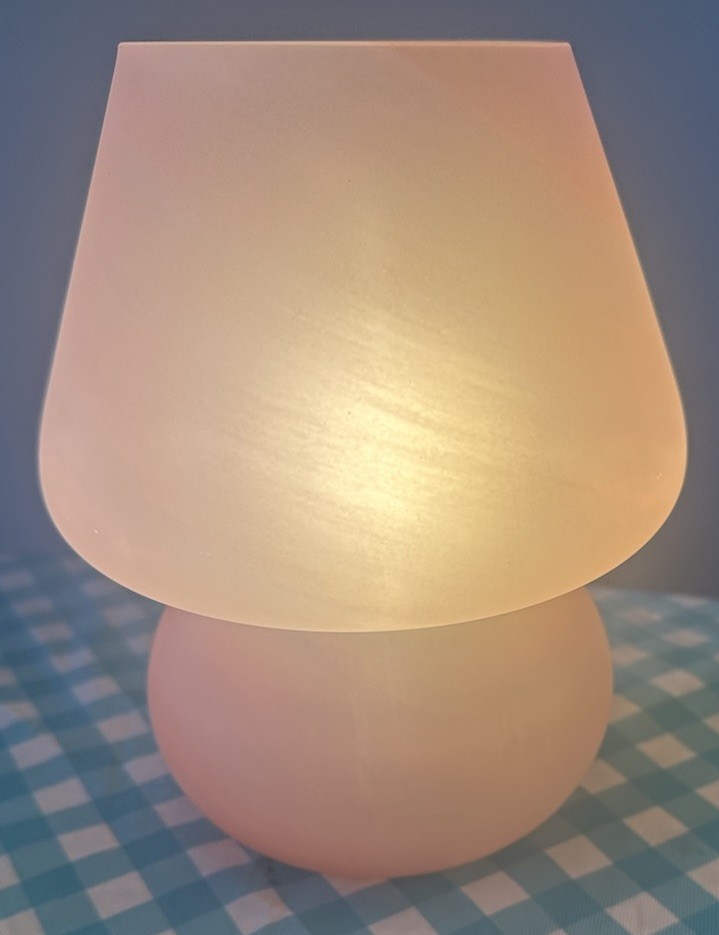 ONEWISH Mushroom Lamp Pink Bedside Table Lamp-Nightstand Nightlight Dimmable gallery