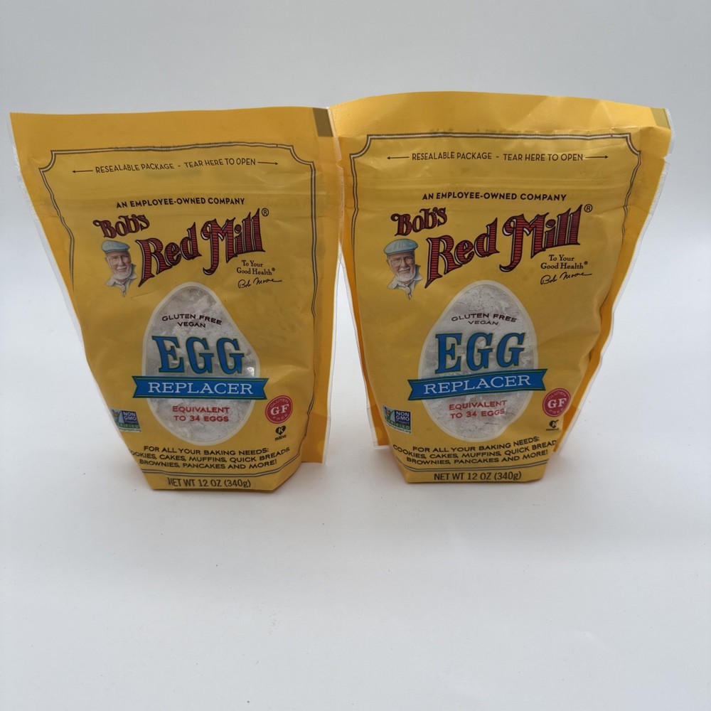 2 PACK - Bob's Red Mill Egg Replacer 12 oz Pkg - NEW 02/2027
