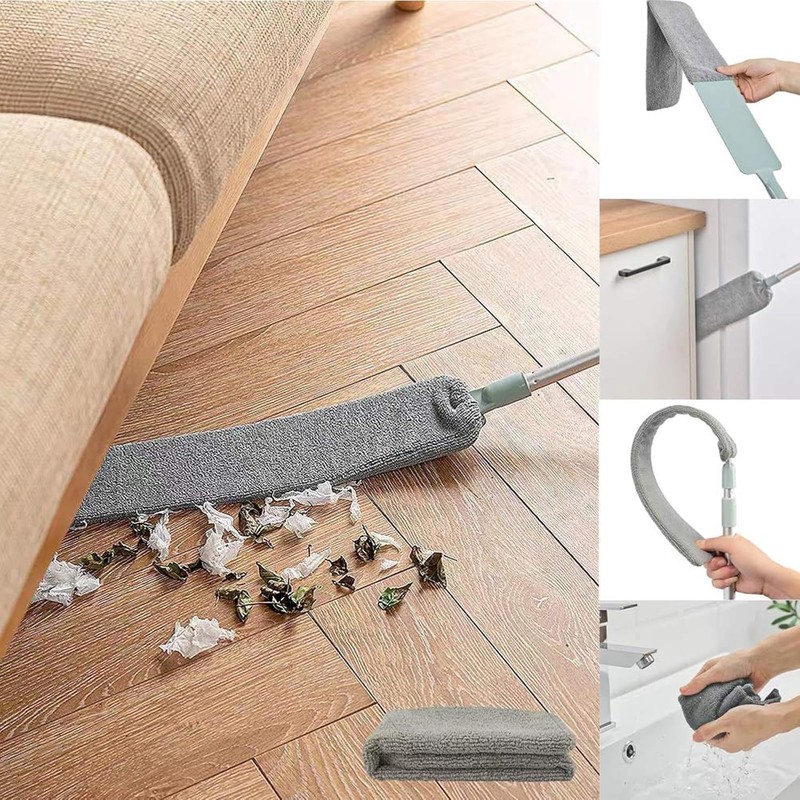 Extendable Microfiber Duster 40-55in for Effortless Under Appliance Cleaning gallery