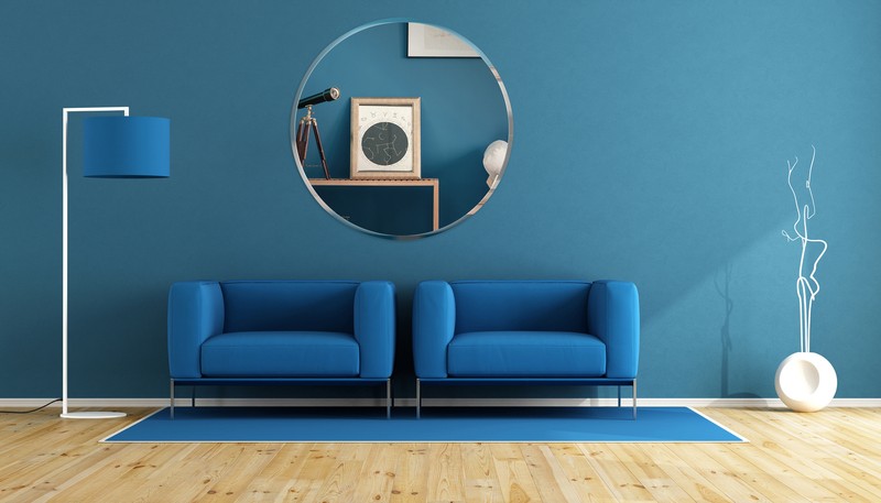 Pro Safe Glass Frameless 18" Round Beveled Mirror gallery