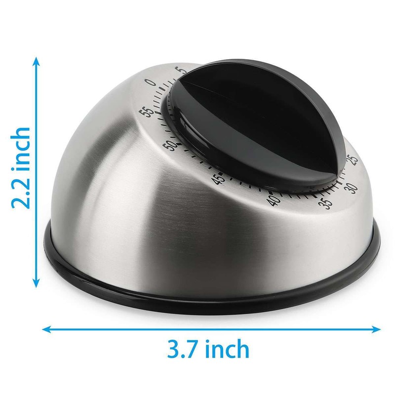 Mechanical Kitchen Timer 60min Countdown Cooking Wind Up Visual Alarm Reminder gallery