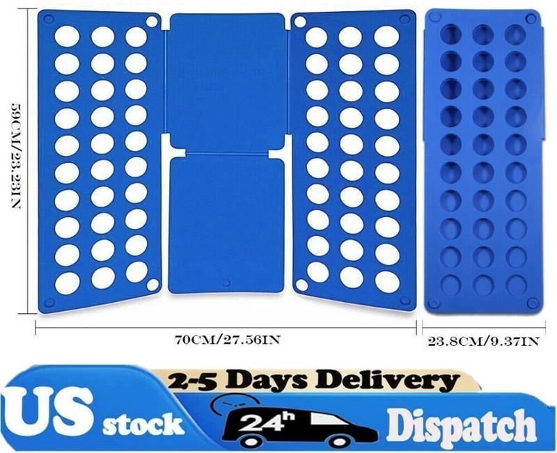 Clothes Folder Magic Folding Board Laundry T Shirt Fast Fold Flip For Adult NEW gallery