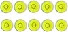 10pcs Bubble Spirit Level Degree Mark, 10x6mm Mini Circular Bullseye Level Incli gallery