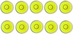 10pcs Bubble Spirit Level Degree Mark, 10x6mm Mini Circular Bullseye Level Incli