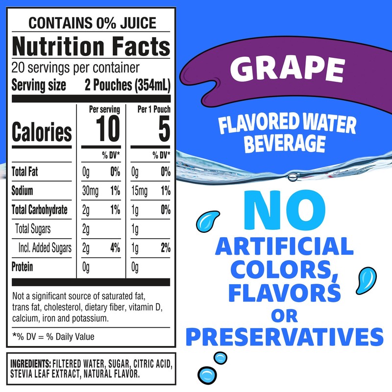 Roarin' Waters Grape Flavored with other natural flavors Water Beverage, 40 c... gallery