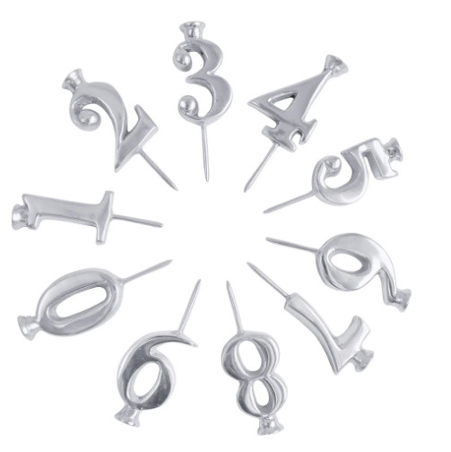 MARIPOSA Number Candle Holder Set | Silver | Brillante | Gifts | Candleholder gallery