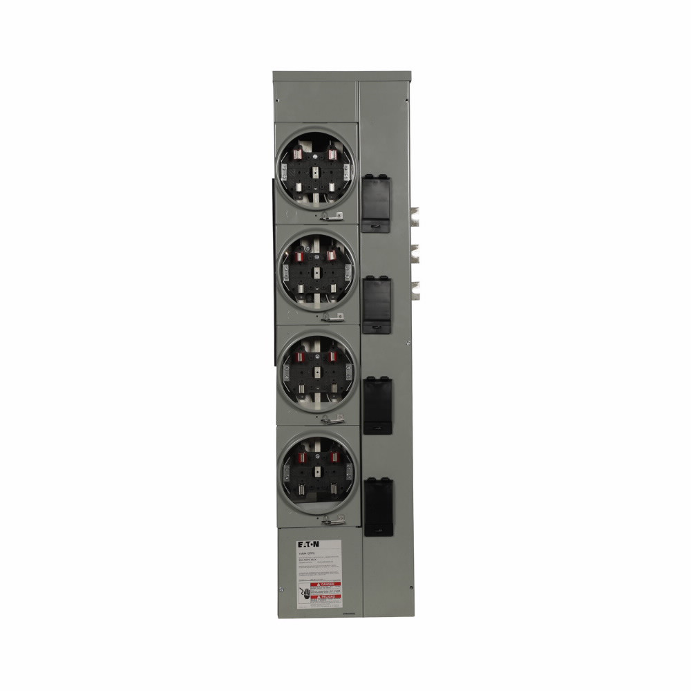 EATON 1MM412RRL 125 Amp 1-Phase 3-Wire 4-Socket Ringless Meter Stack Module gallery