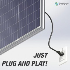 [INDER] Solar Panel Plug and Play: 100W 120V AC with micro inverter Kit Solar