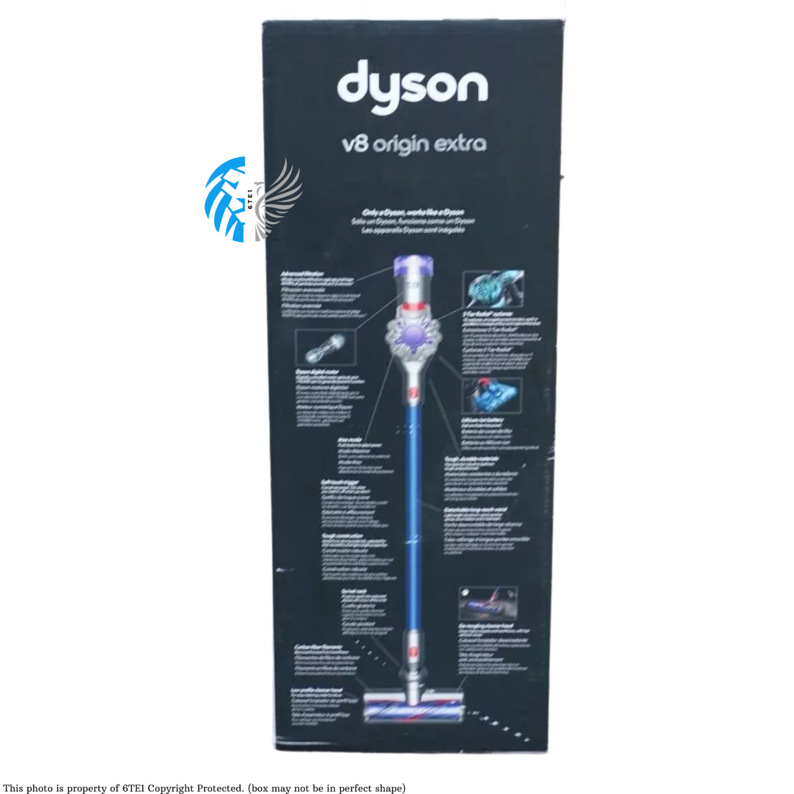 Dyson V8 Origin Extra Cordless Vacuum Cleaner - Blue/Gray (400494-01) [LN]™ gallery