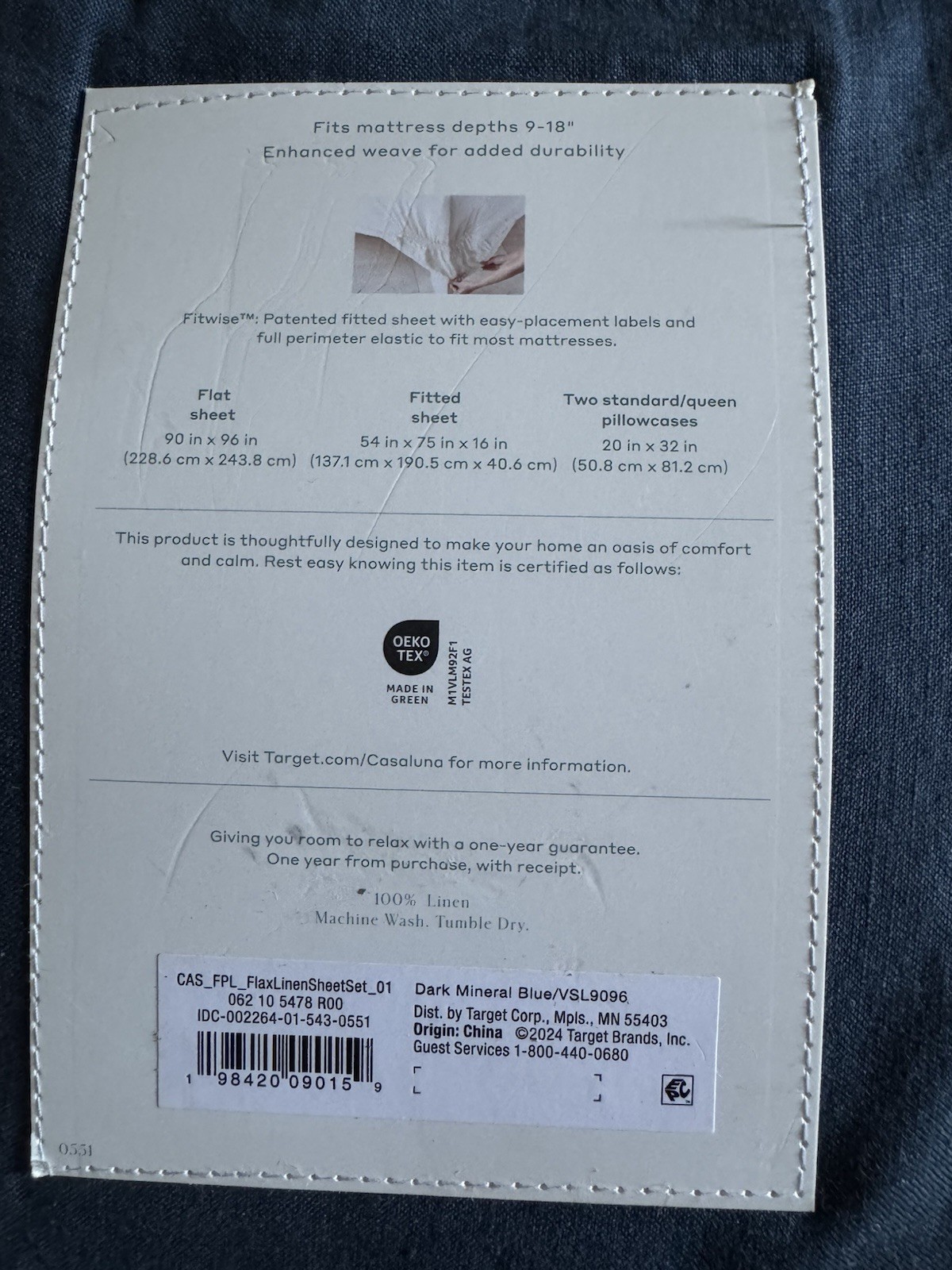 Casaluna Sheet Set - 100% Linen - Full Size gallery