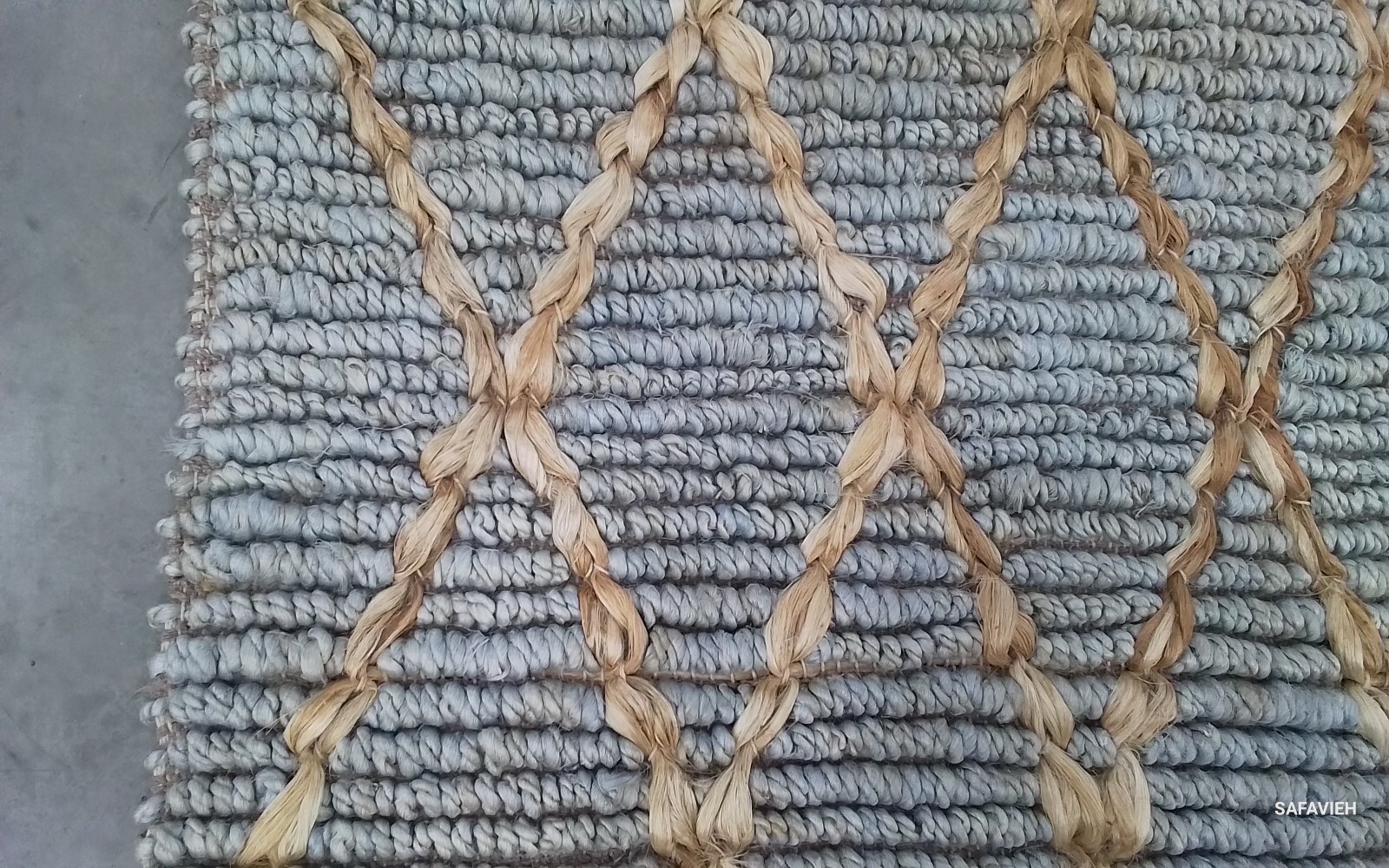 LIGHT BLUE 6'-0" x 6'-0" Broken Thread Rug, Reduced Price 1172773898 NF951L-6SQ gallery