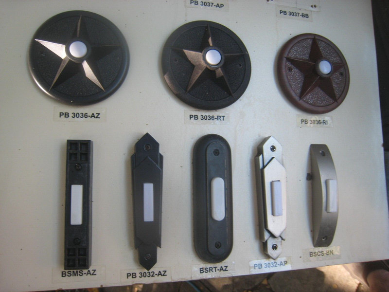 Craftmade PB3036-RI Surface Mount Lighted Doorbell Push Button RUSTIC IRON gallery