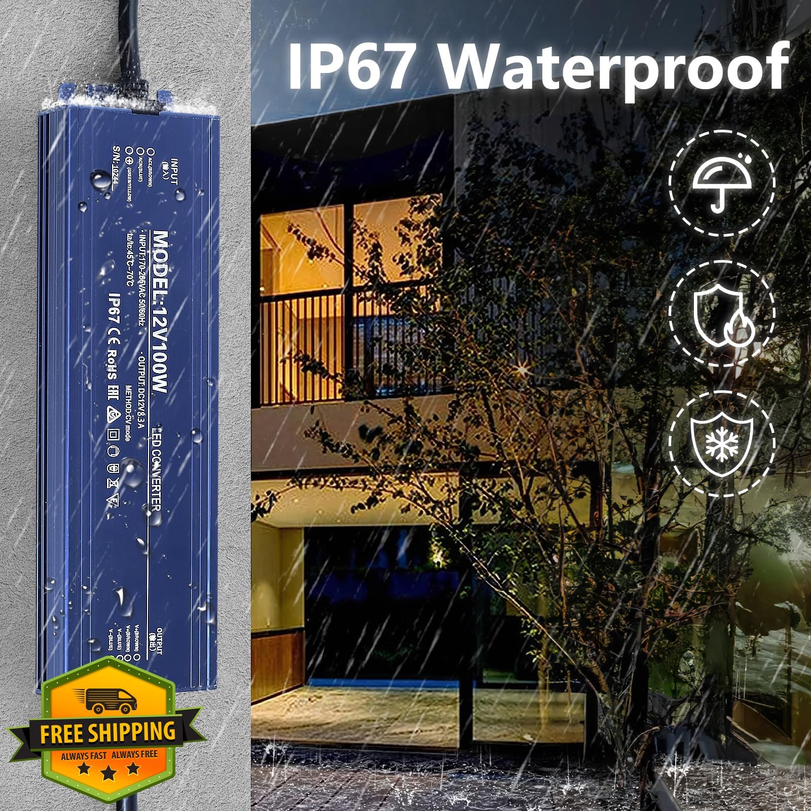 SUCIKORIO 12V 60W LED Driver Waterproof gallery