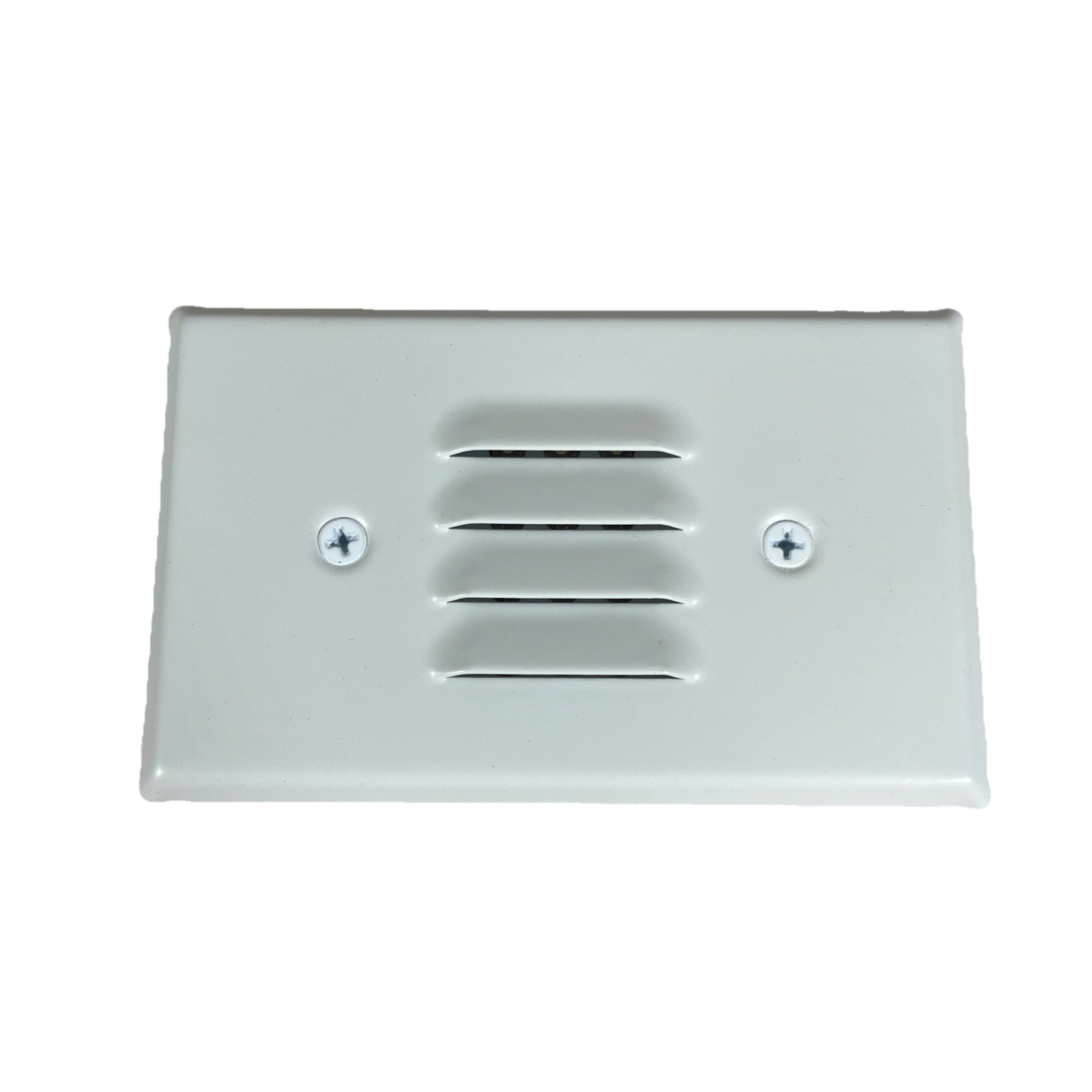 Elco Lighting Cat. No. ELST65 Mini Step Light w/ Louvered Faceplate, White NIB gallery