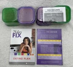 21 Day Fix Portion Containers Kit Weight Loss Body Plan Diet Beach Unopened