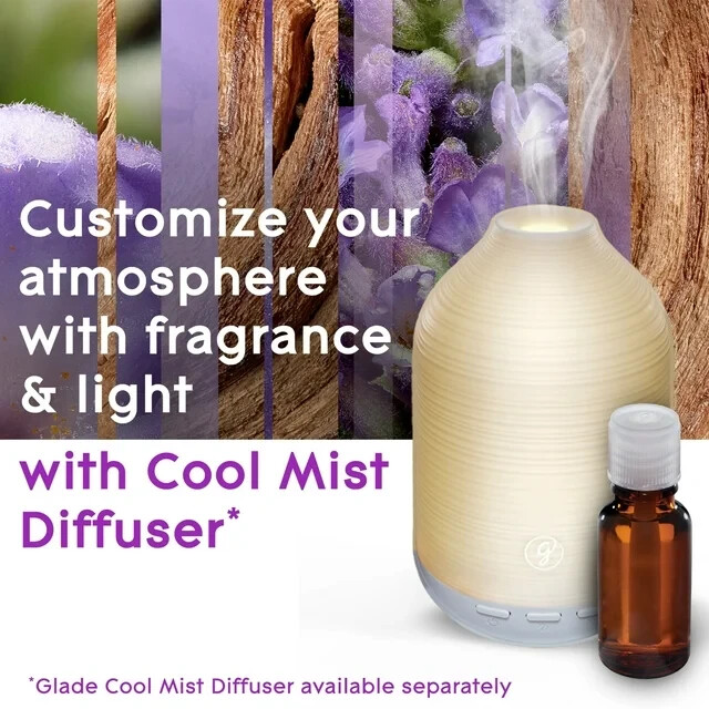 3 Pack Glade Cool Mist Diffuser Oil Refill Choose Calm Lavender+Sandalwood 0.56 gallery