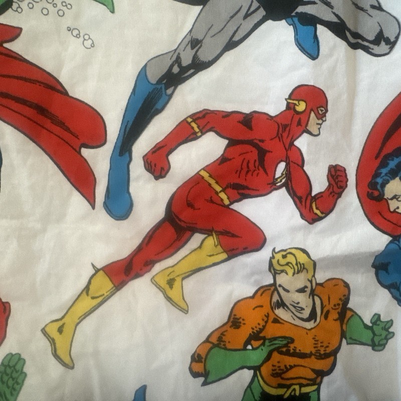 Pottery Barn Twin Size Bed Duvet DC Comics Justice League Marvel Super Heroes !! gallery