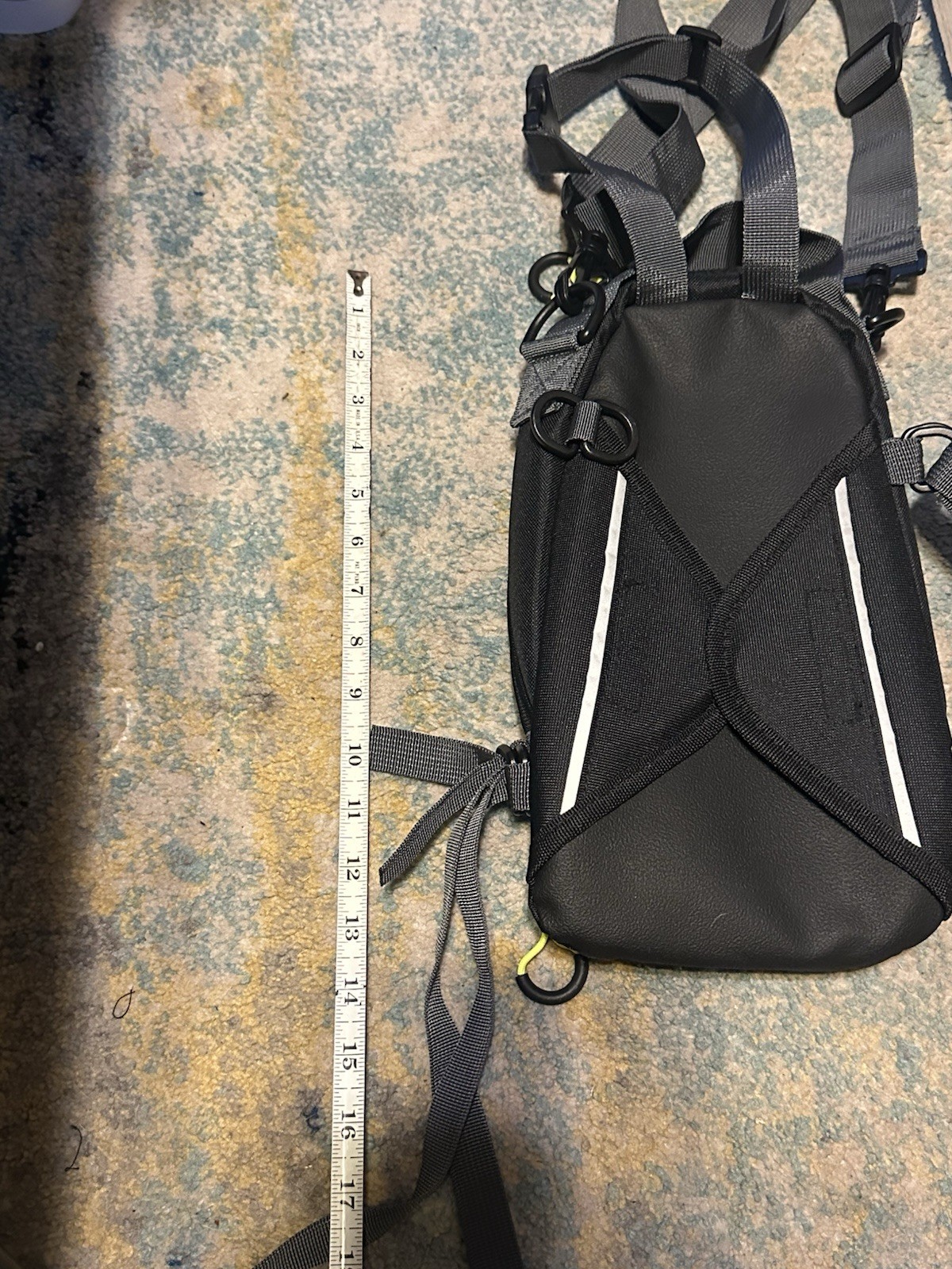 Wolt Mini Backpack Travel Cross Bag Black Light Weight 4