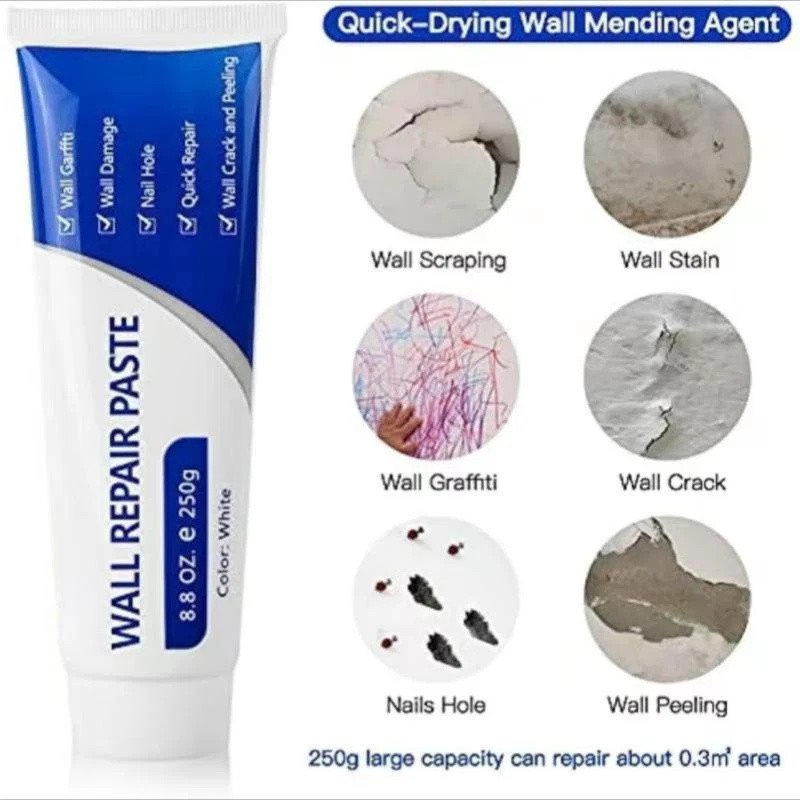2X Wall Repair Kit Paste Mending Agent Multi-functional Quick Dry Self-adhesive gallery