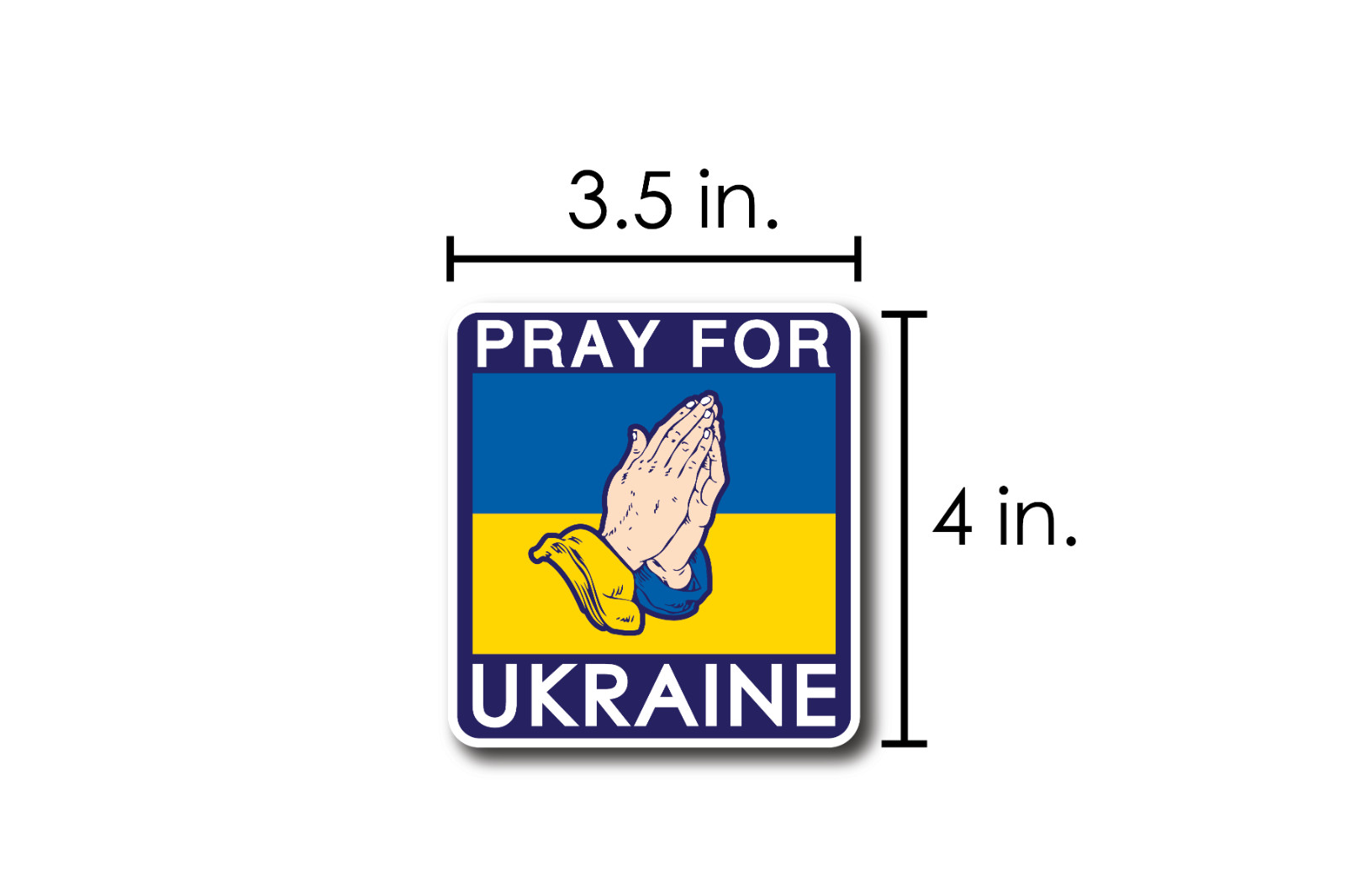 UKRAINE Flag Sticker Decal Vinyl Bumper Car Window Pray for Ukrainian gallery