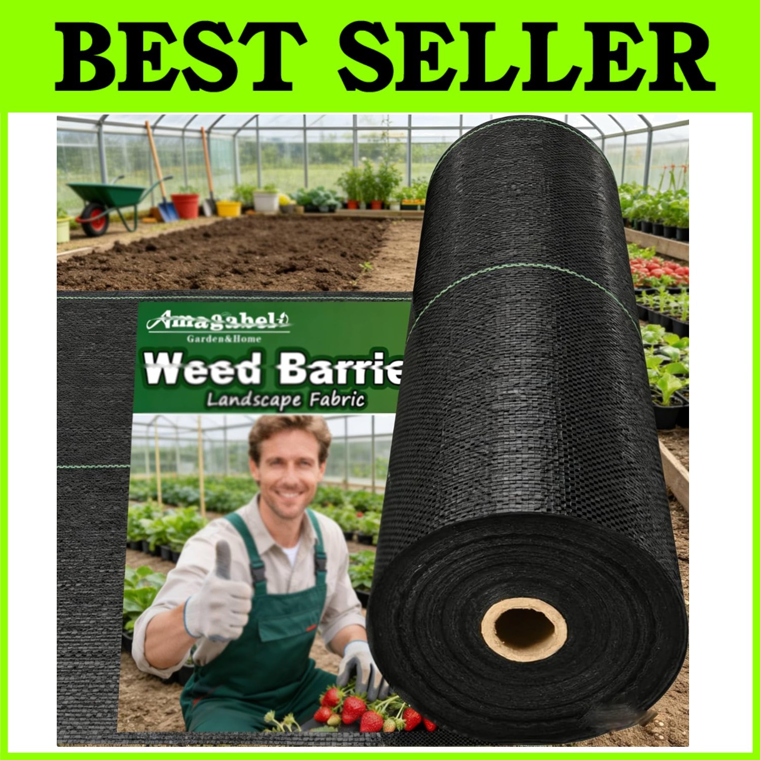 Large Size Gardening Ground Cover, 6ft x 300ft Woven Cloth** gallery