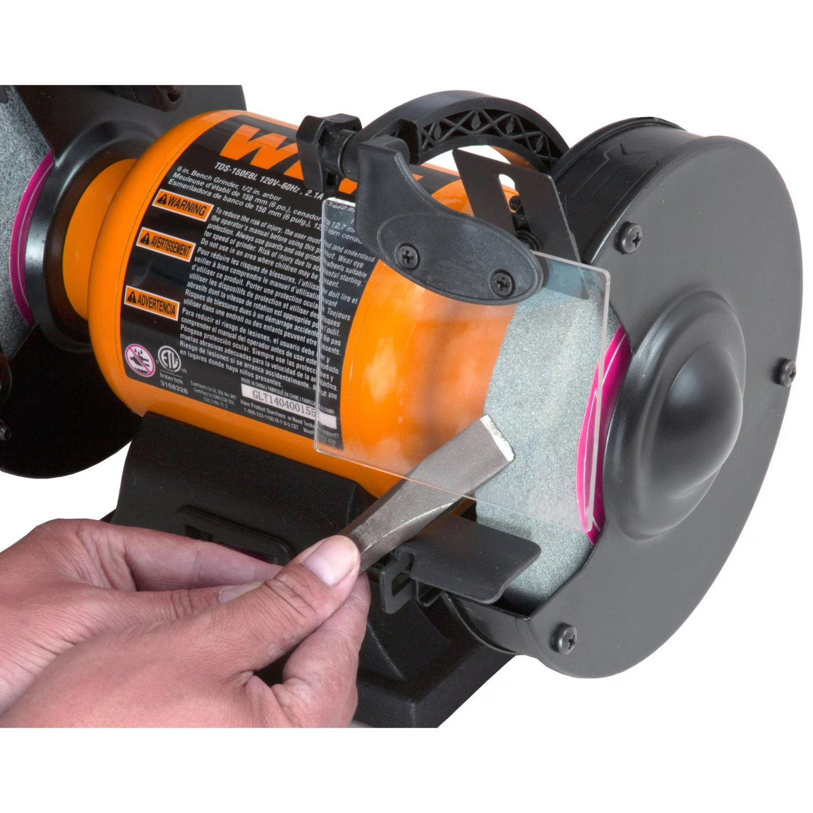 WEN 2.1-Amp 6-Inch Single Speed Bench Grinder with Flexible Work Light gallery