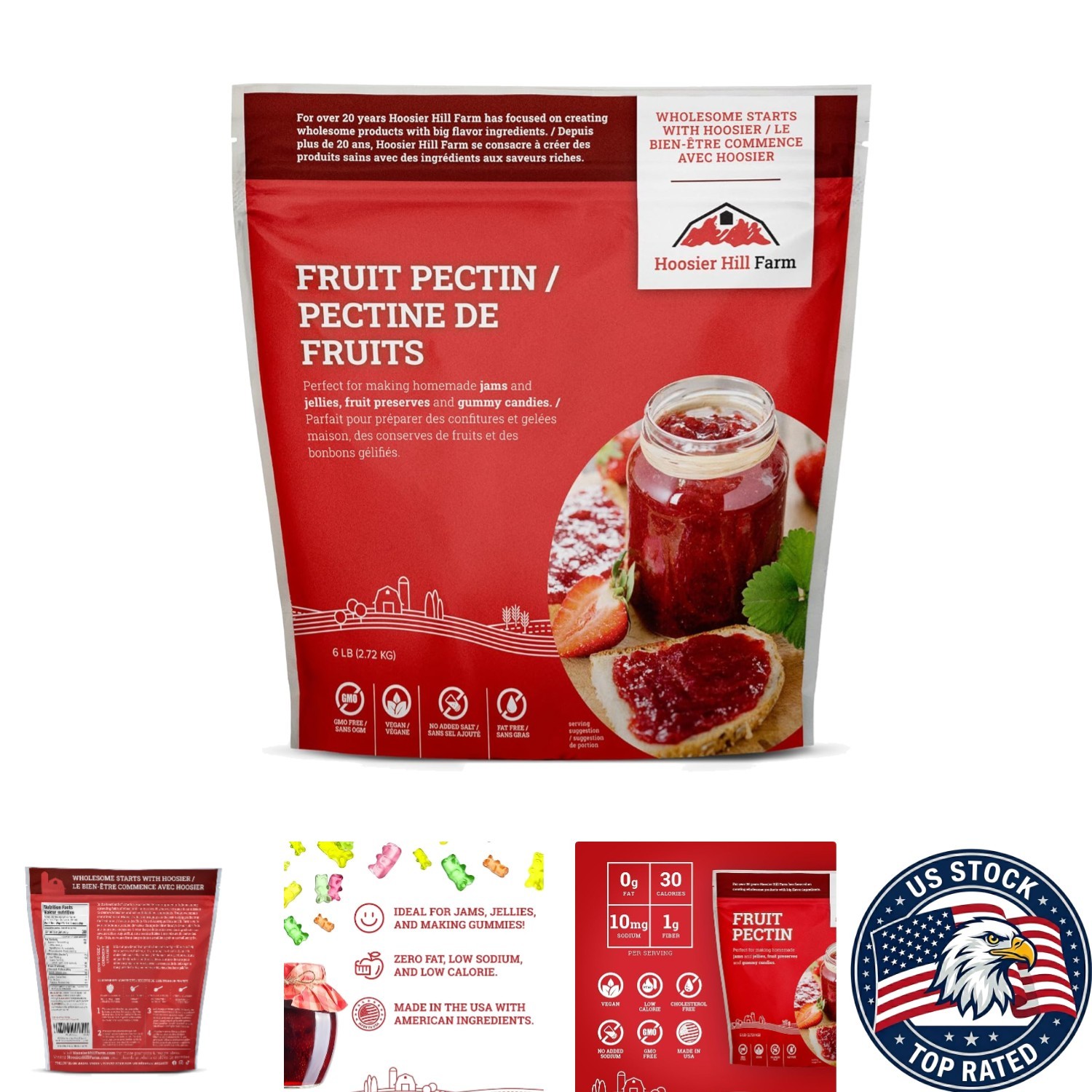 Natural Fruit Pectin Powder, 96 Ounce - Perfect for Homemade Jams & Jellies gallery