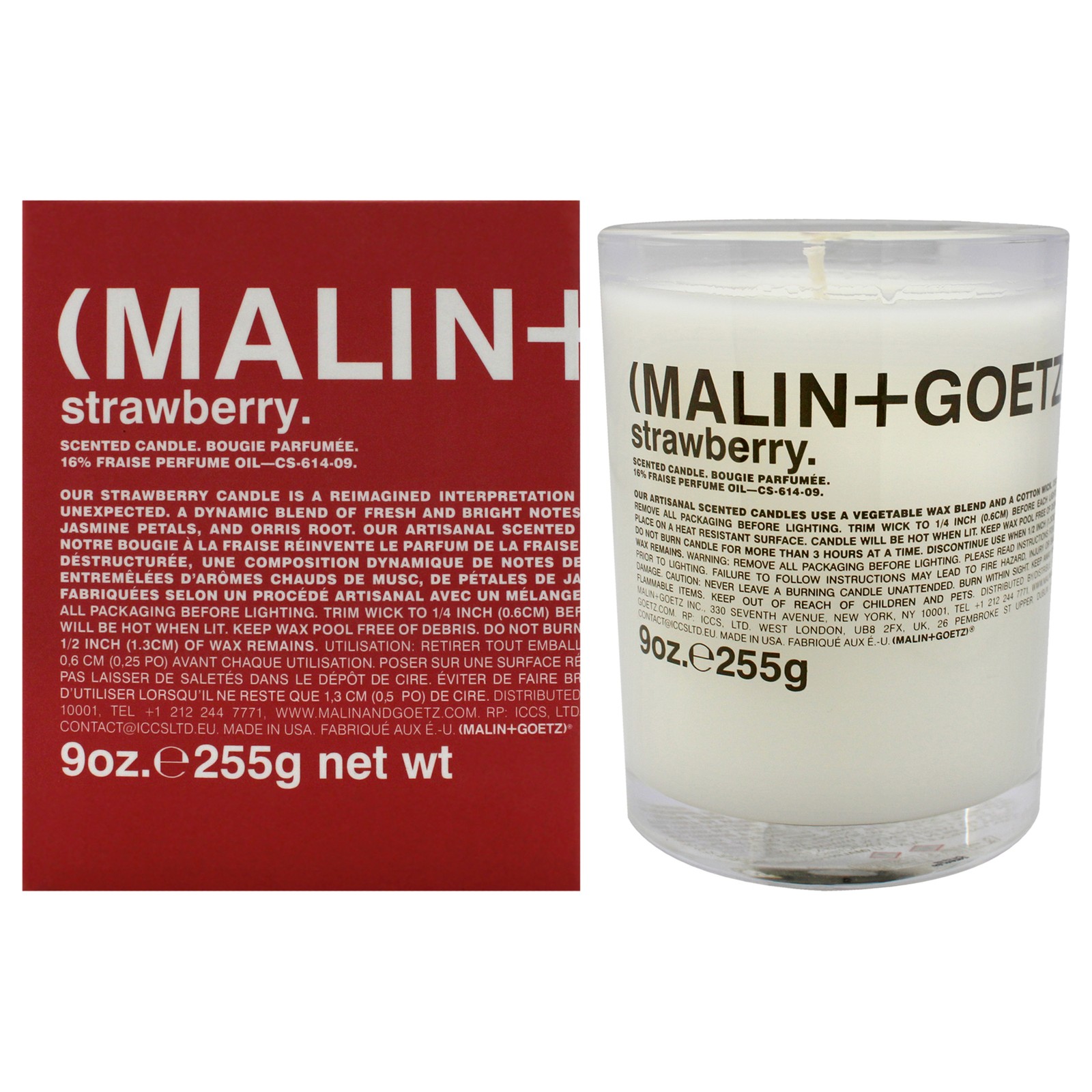 Scented Candle - Strawberry by Malin + Goetz for Unisex - 9 oz Candle gallery