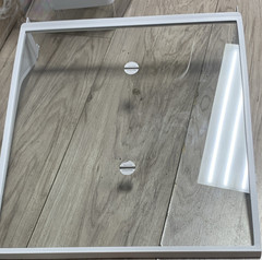 White Plastic Glass Refrigerator Shelf WR32x38025 Tempered Glass