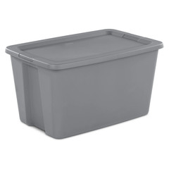 Extra Large Storage Bin, 30 Gallon Durable Plastic Storage Tote with Snap-On Lid