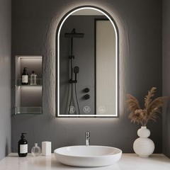 LED Mirror 30×40 inch,led Vanity Mirror,Vanity 40″L x 30″W Glass-Arched