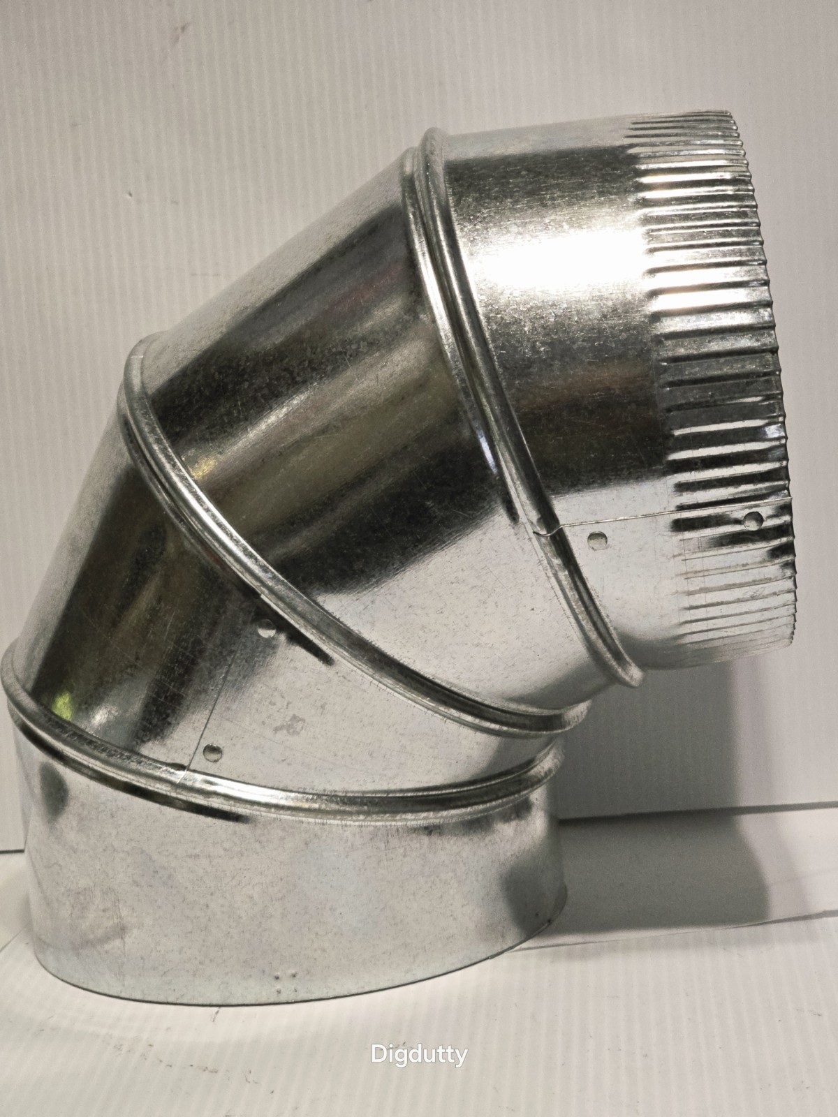 Imperial 30 Ga. 7 In. Galvanized Adjustable Stove Furnace Pipe Elbow GV1329-C gallery