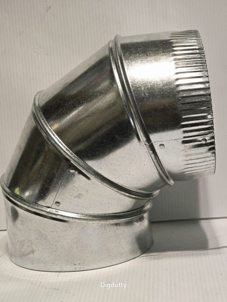 Imperial 30 Ga. 7 In. Galvanized Adjustable Stove Furnace Pipe Elbow GV1329-C