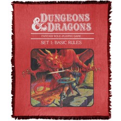 Dungeons & Dragons Blanket, 50″x60″ Basic Rules Cover Woven Cotton Blend Throw