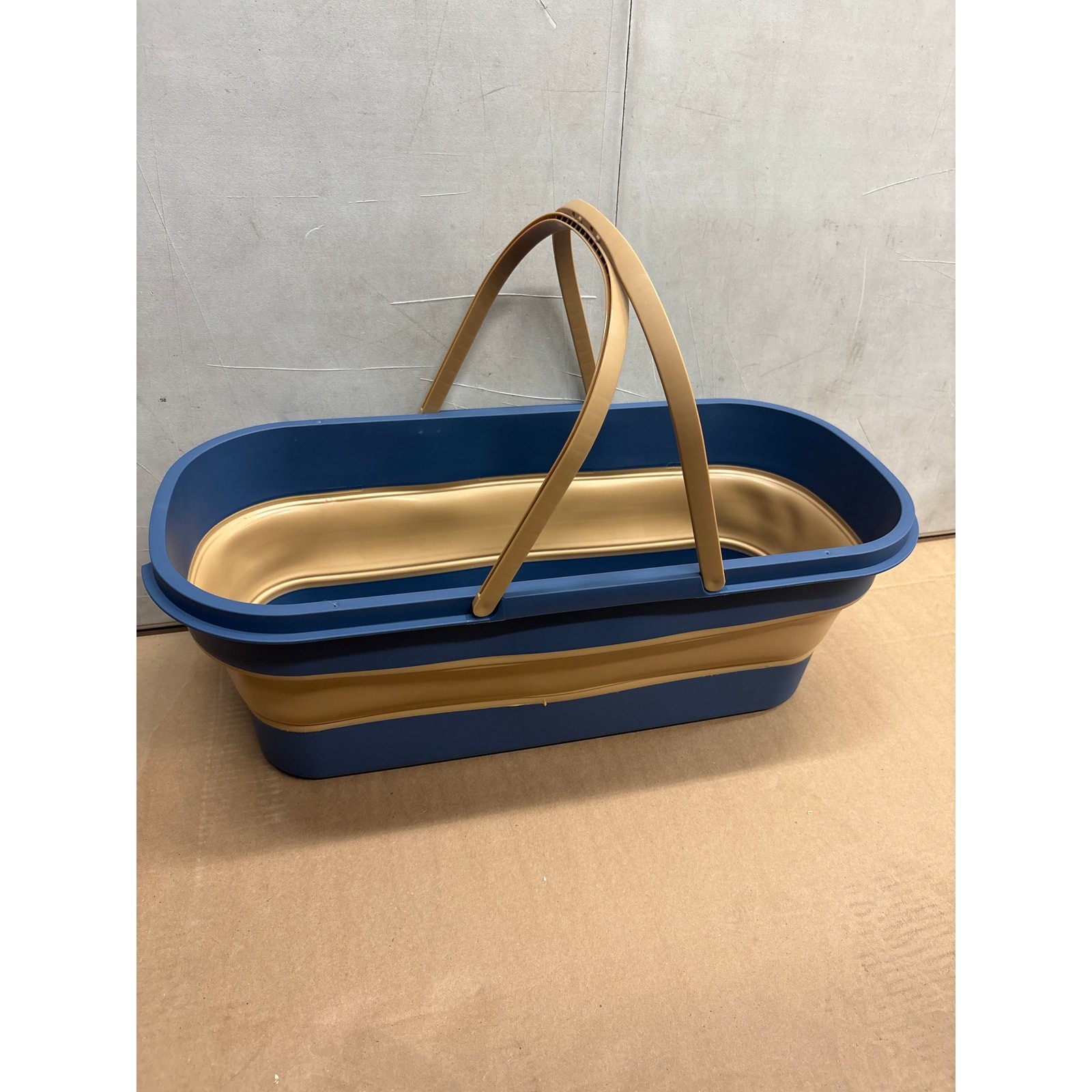 MircleMop Collapsible Mop Bucket, Blue and Tan JUST THE BUCKET 22x10x8" gallery