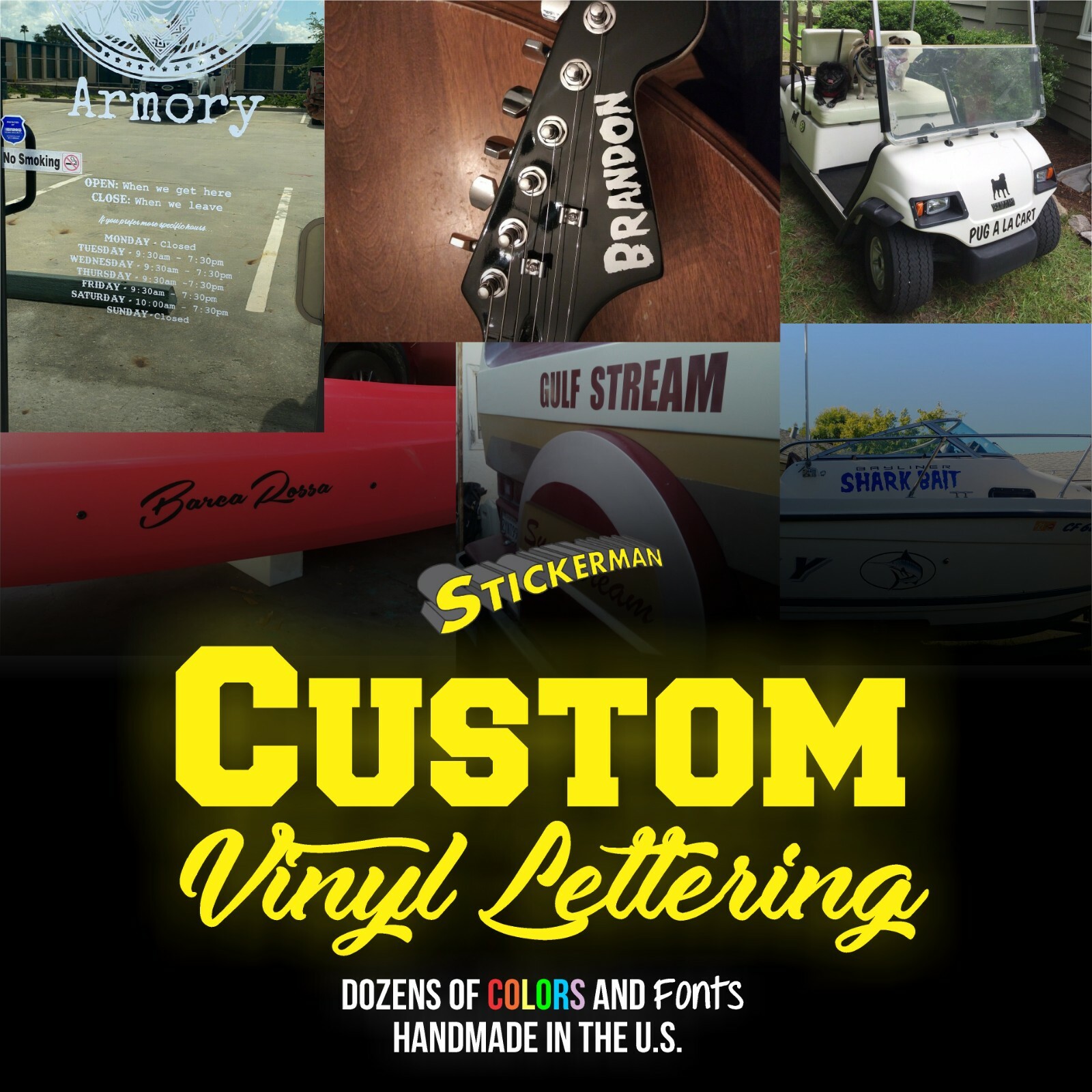 Custom Personalized Vinyl Text Decal Sticker for Stanley Yeti Window Car Wall gallery