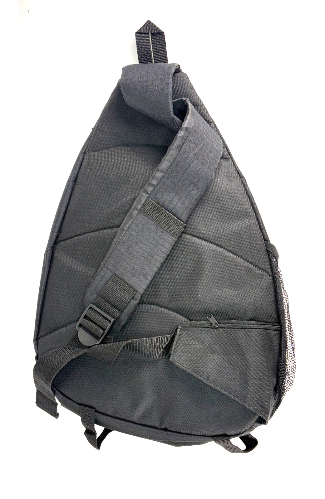 EUC Bushnell Black Canvas Shoulder Sling Backpack 3