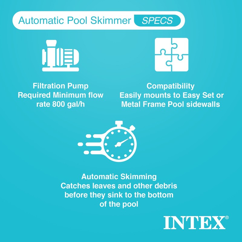 Intex Saltwater System for Pool with Intex Wall Mounted Pool Surface Skimmer gallery