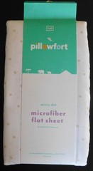 Pillowfort Microfiber Flat Sheet Full Gray Micro Dot 81×96 OEKO-TEX Target