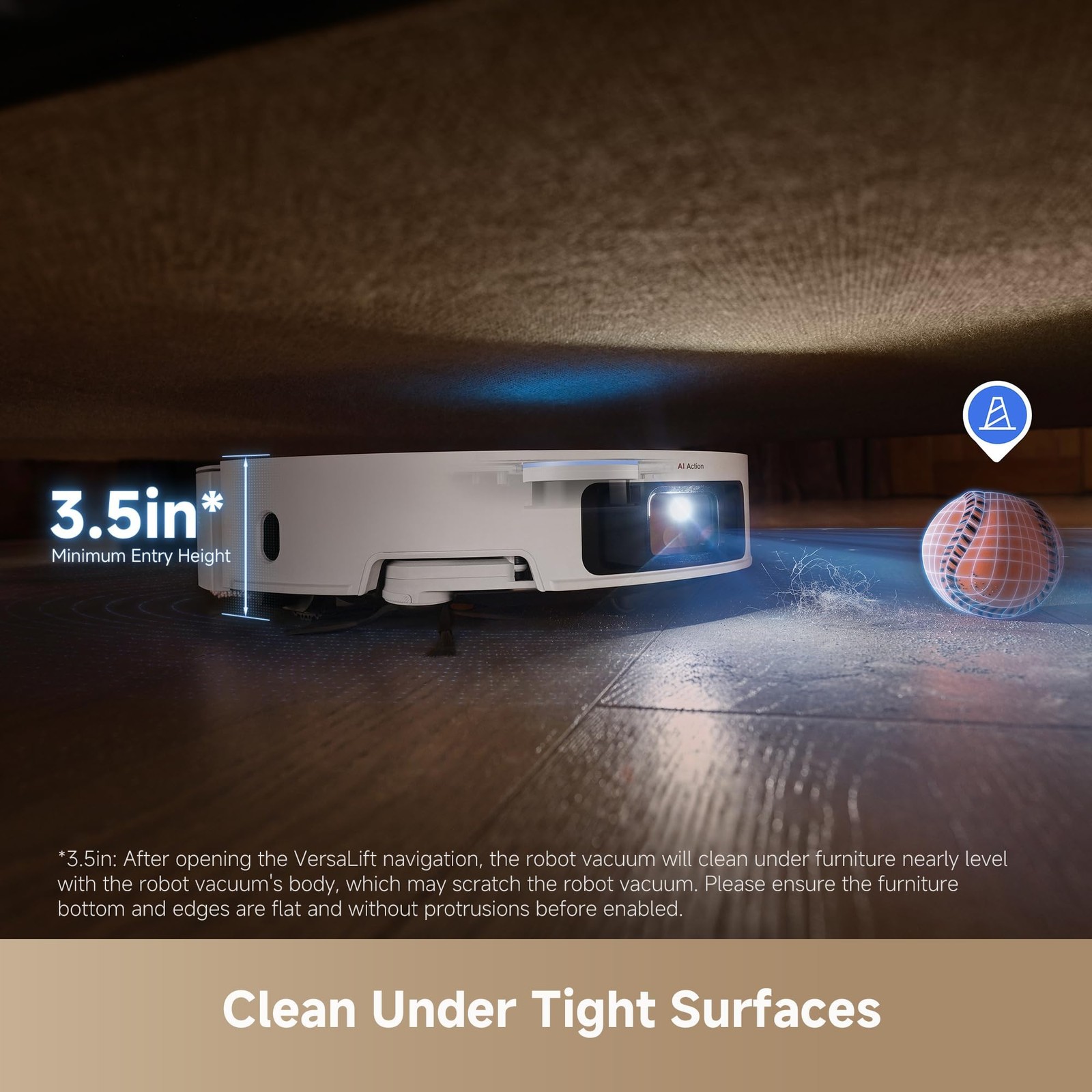 Robot Vacuum Mop Auto Empty 20000Pa Suction 360 Navigation Dreame X50 Ultra Edge gallery