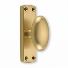 Solid Brass Egg Knob Cremone Bolt 1200 Series CB-1200-75 Satin Brass Hardware