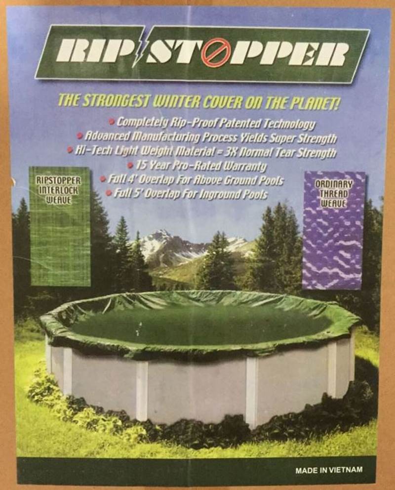 Swimline 24 Foot Round RipStopper Above and InGround Swimming Pool Cover | RIG24 gallery
