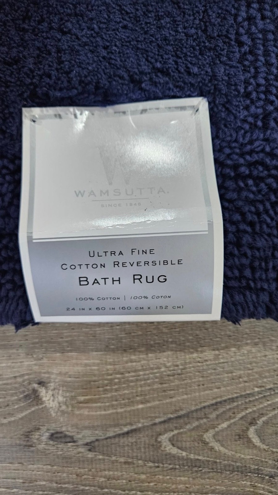 Wamsutta ULTRA FINE REVERSIBLE BATH Rug 24"x60" 100% COTTON R2 gallery