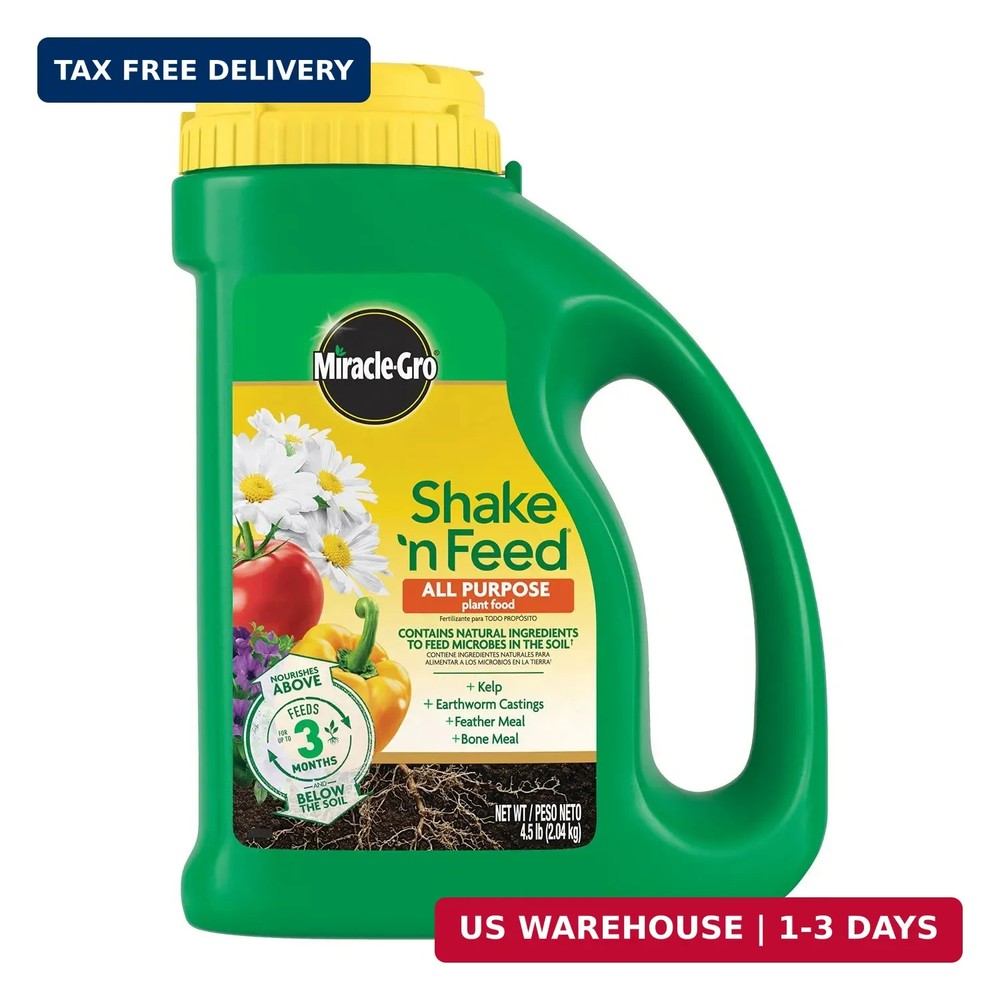 Miracle-Gro Shake 'N Feed All Purpose Plant Food - Outdoor and Indoor Plant Food