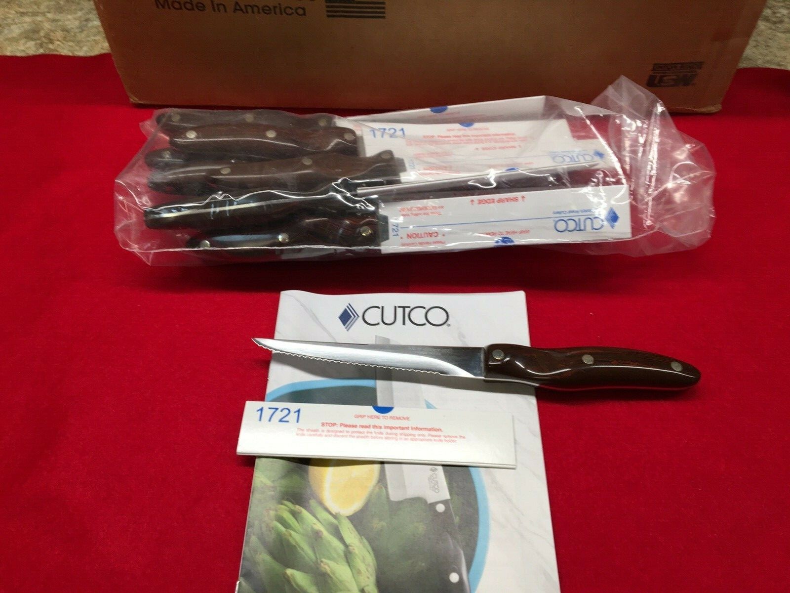 CUTCO 1021 DD Trimmer Knife Sharp! Factory Fresh! Classic/Brown 1721 Choose Qty gallery